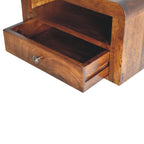 Chunky Chestnut Floating Bedside Nightstand