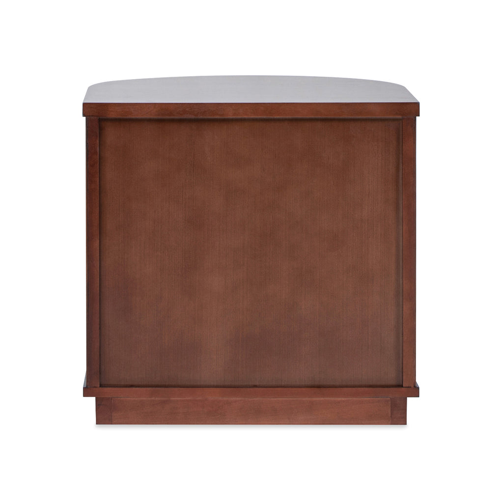 Valentine 24" 2-Drawer Storage Side Table, Dark
