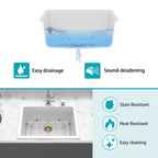 Quartz Kitchen Sink - 25 x 22" x 9.65"