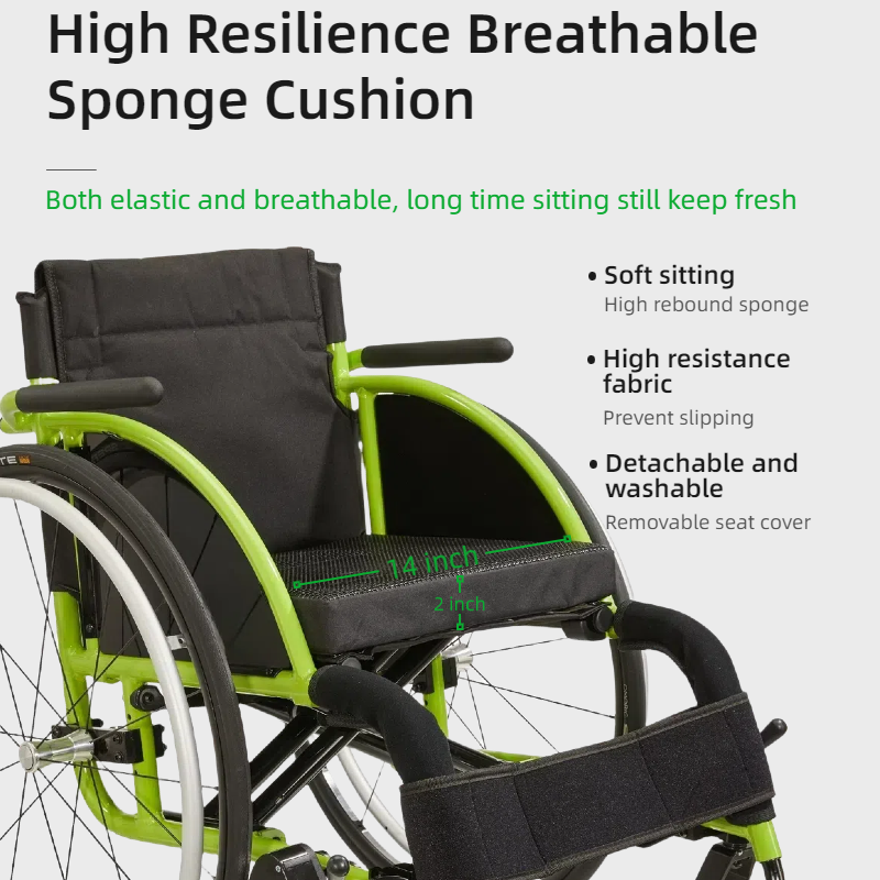 All Aluminum Foldable Lightweight Wheelchair