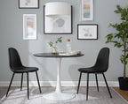 Modern Table with Round Marble Top