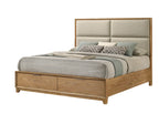 1pc Queen Storage Platform Bed with Upholstered Ultra-plush Headboard