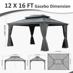 12' X 16' Hardtop Gazebo