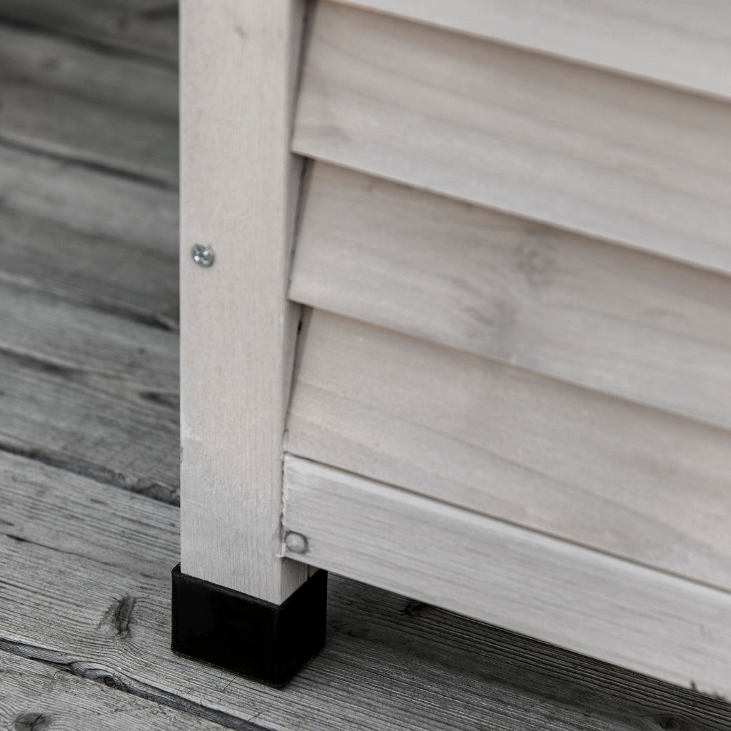 Outsunny 75 Gallon Wooden Deck Box