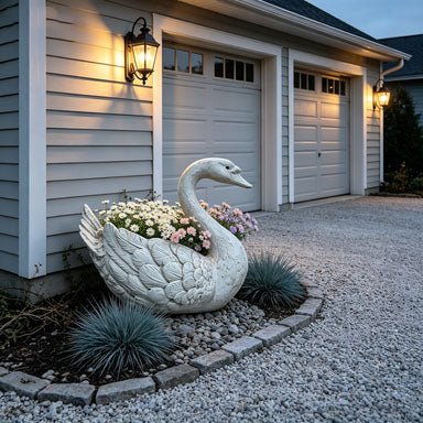 Elegant Swan Planter