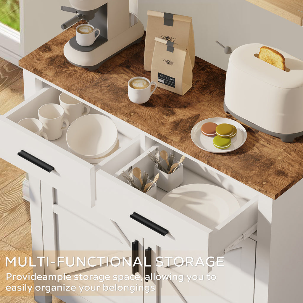 Kitchen Storage Cabinet - Modern Farmhouse Buffet