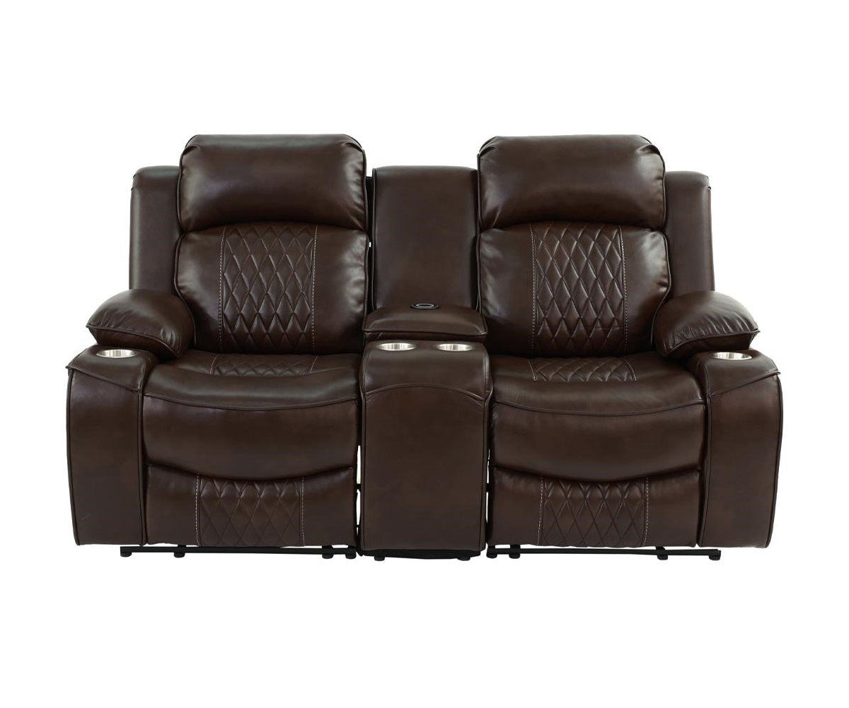 Modern Elegant Power Motion 2pc Living Room Set