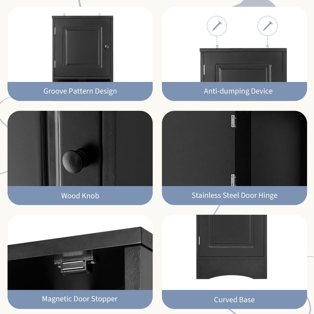 Multi-Functional Corner Cabinet Tall Bathroom Storage