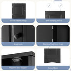 Multi-Functional Corner Cabinet Tall Bathroom Storage