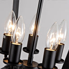 Farmhouse Lantern Chandelier 5-Light, Industrial
