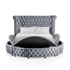 1pc Unique Round Glam Bed