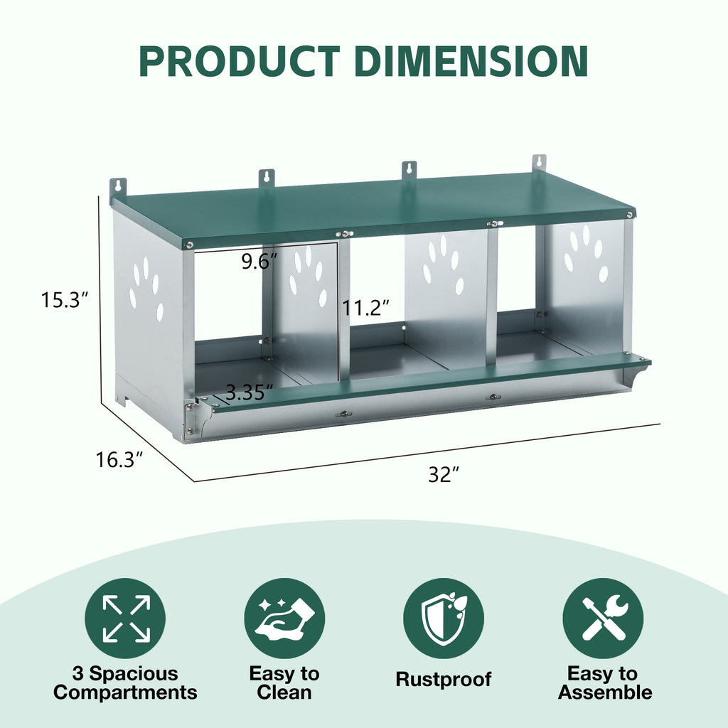 Metal Nesting Boxes for Chicken
