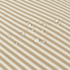 4 Pack Outdoor Pillow Covers - Beige Cabana Striped