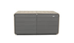 200 Gallon Plastic Deck Box with Lock, Wheels & Waterproof Lid