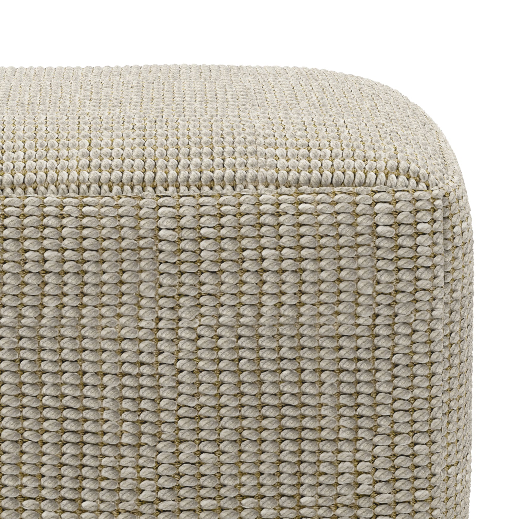 Zelma Square Woven Outdoor / Indoor Pouf