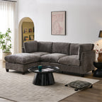 96.5" Sectional Couch with Ottoman