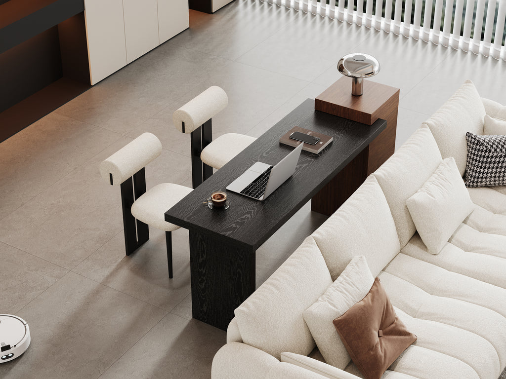 Modern Two-Tone Sofa Side Table