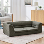 Oversized Pet Sofa, Curved Armrest Rectangular Dog Sofa