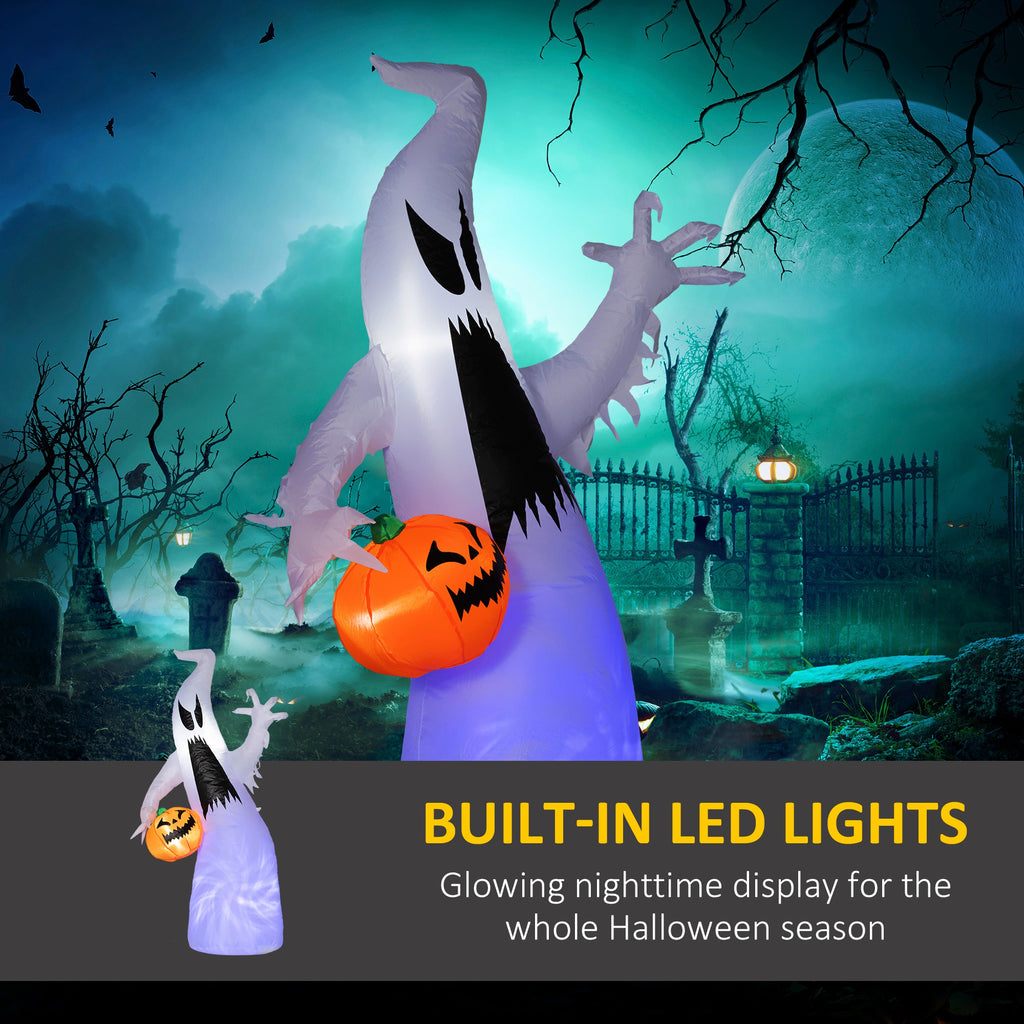HOMCOM 5.9' Halloween Inflatable Outdoor Decoration Ghost