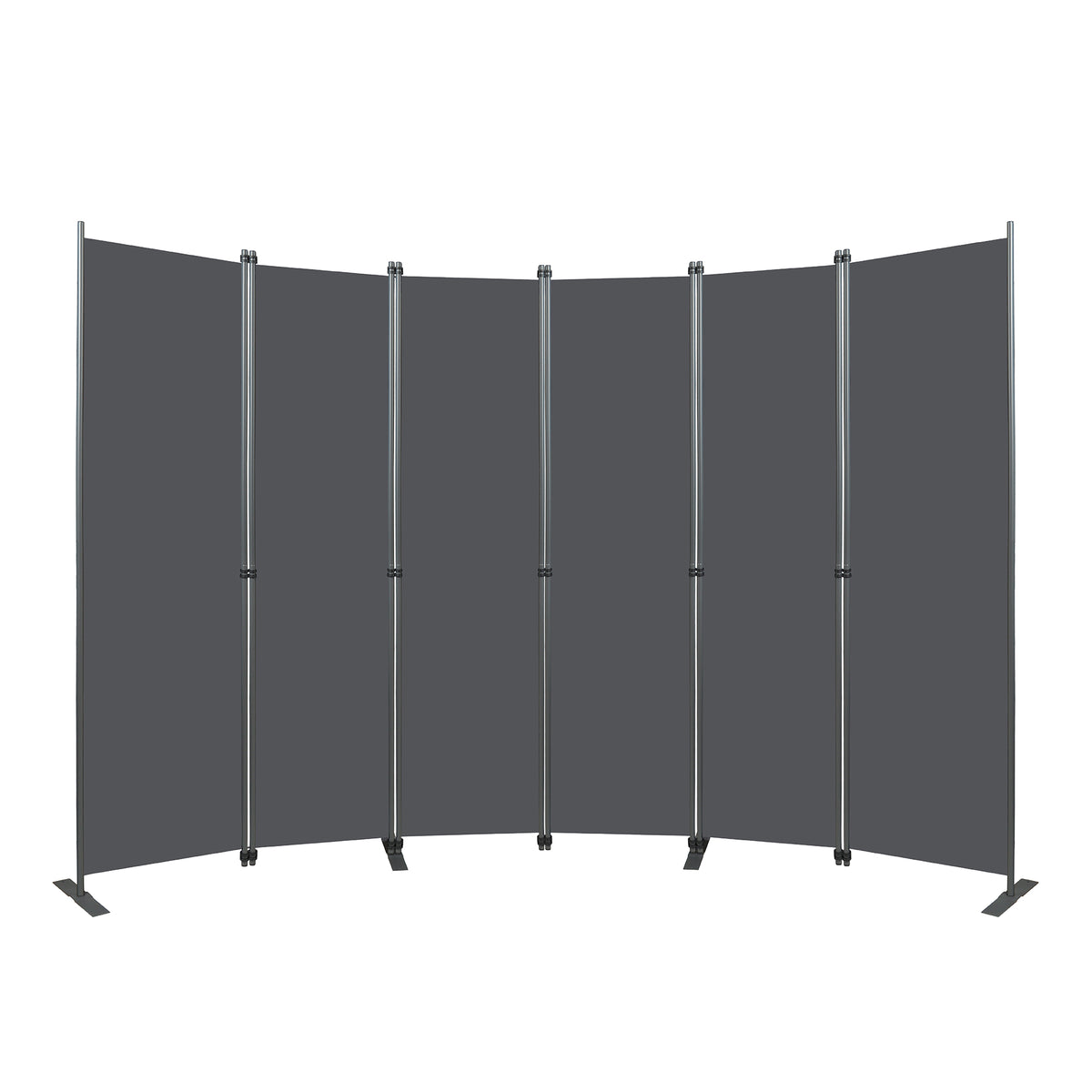 Room Divider 6-Panel - Black