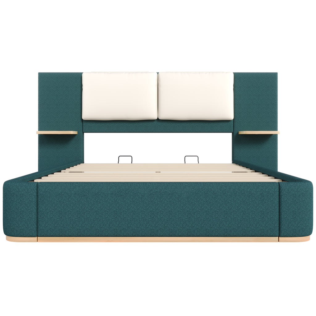 Queen Size Upholstered Platform Bed