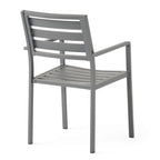 Outdoor Modern Aluminum Dining Chair Set of 2
