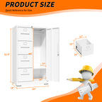 Metal Storage Vertical Filing Cabinet with Lock