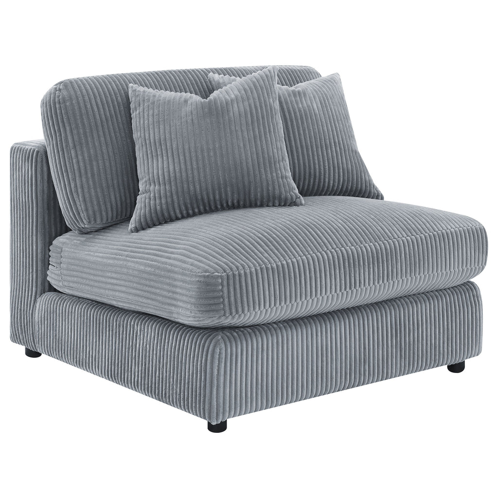 Cassidy Fog Upholstered Sectional Sofa