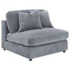 Cassidy Fog Upholstered Sectional Sofa