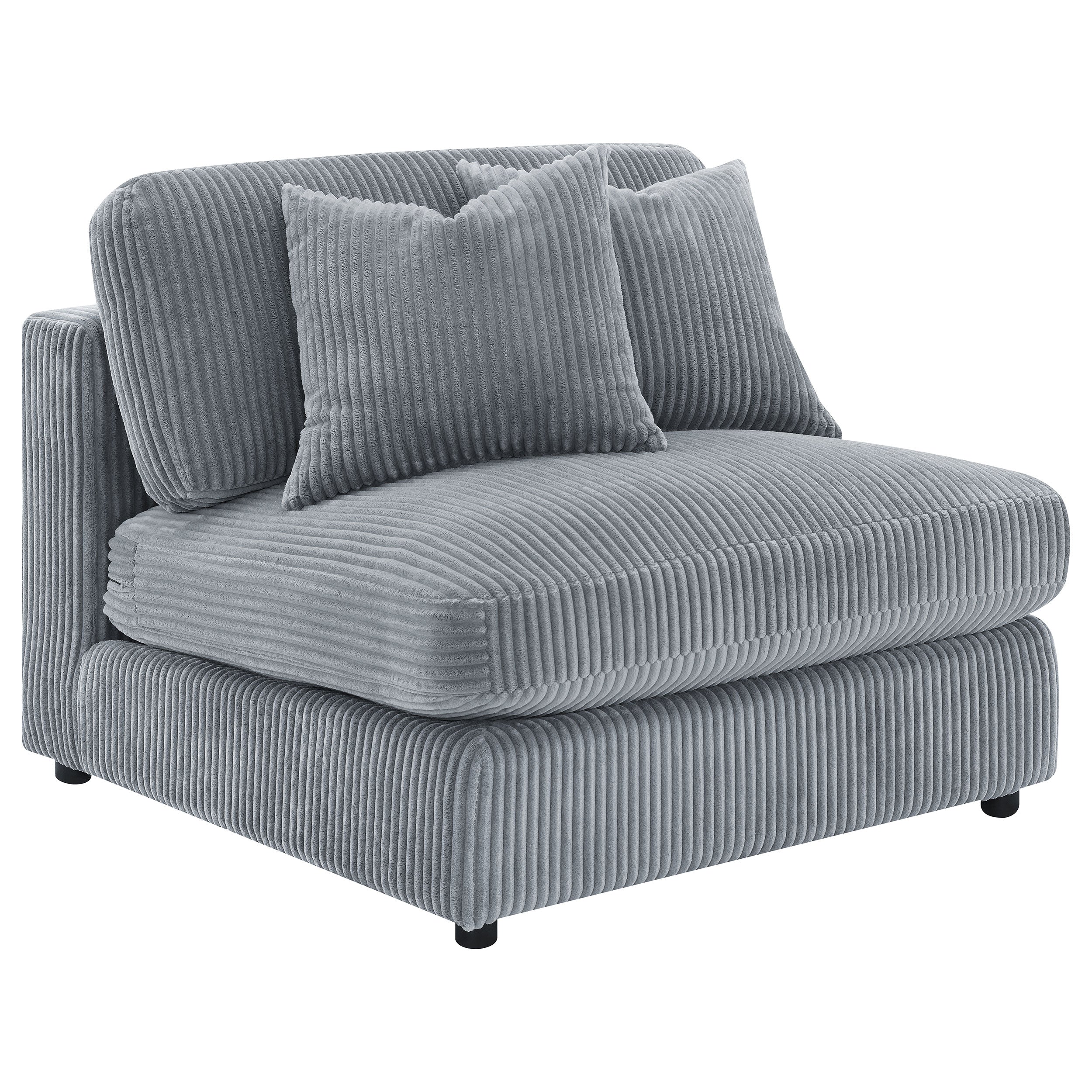 Cassidy Fog Upholstered Sectional Sofa