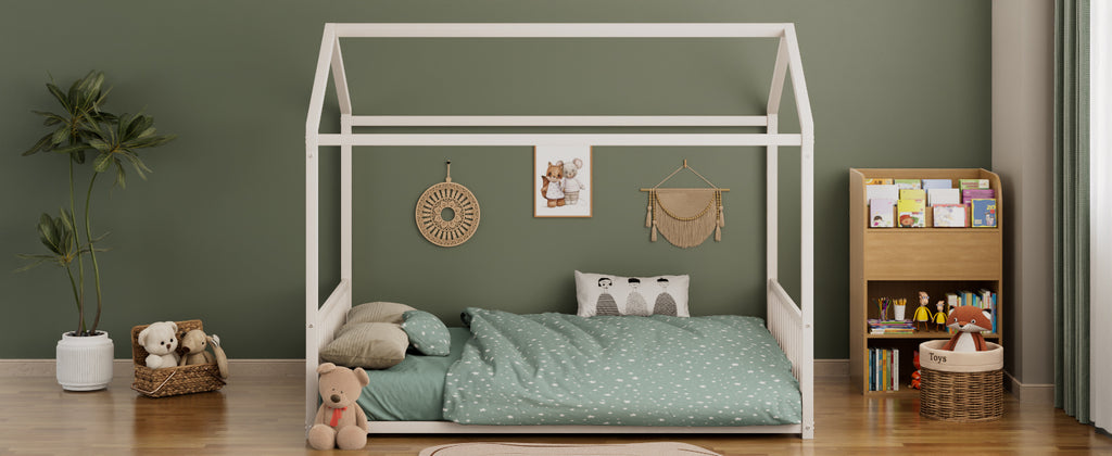 Full Size Montessori Style Metal Floor Bed Frame