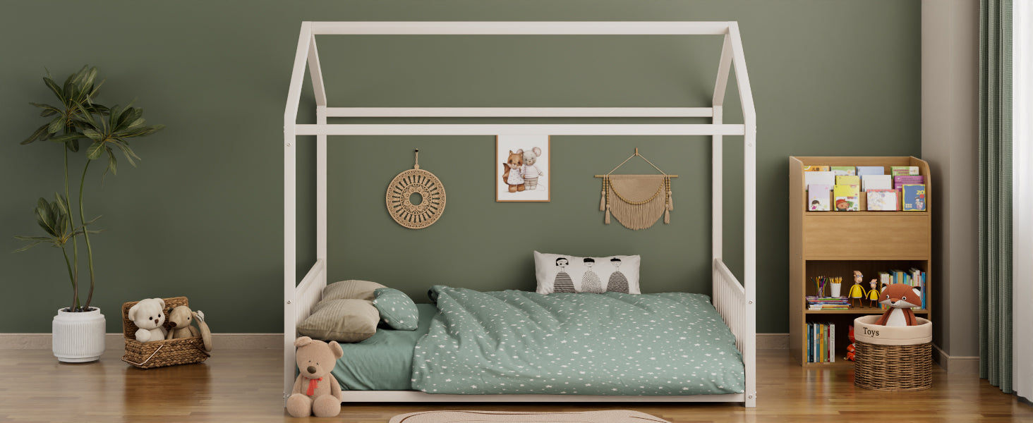 Full Size Montessori Style Metal Floor Bed Frame