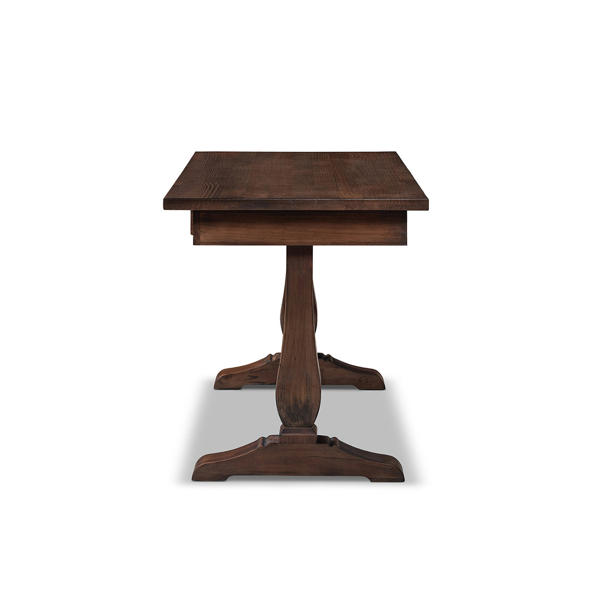 Whitmore 55-Inch Reclaimed Pine Writing Desk, Java Brown