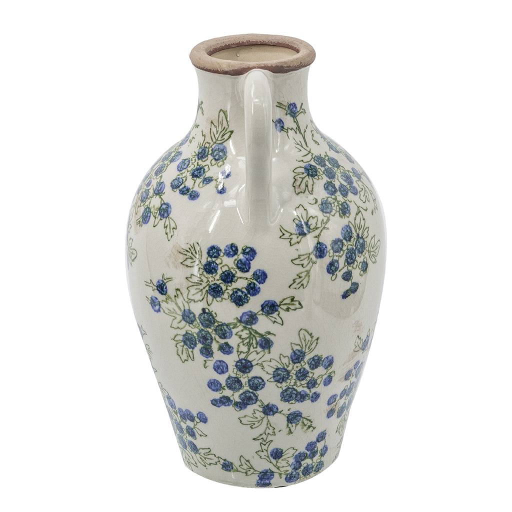 Vintage European Pottery-Inspired Vase