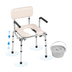 Commode Chair, Bedside Commode with Padded Seat