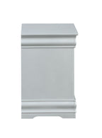 Louis Philippe III Platinum Finish Nightstand