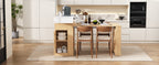 TREXM Extendable Dining Table with Folding Tabletop