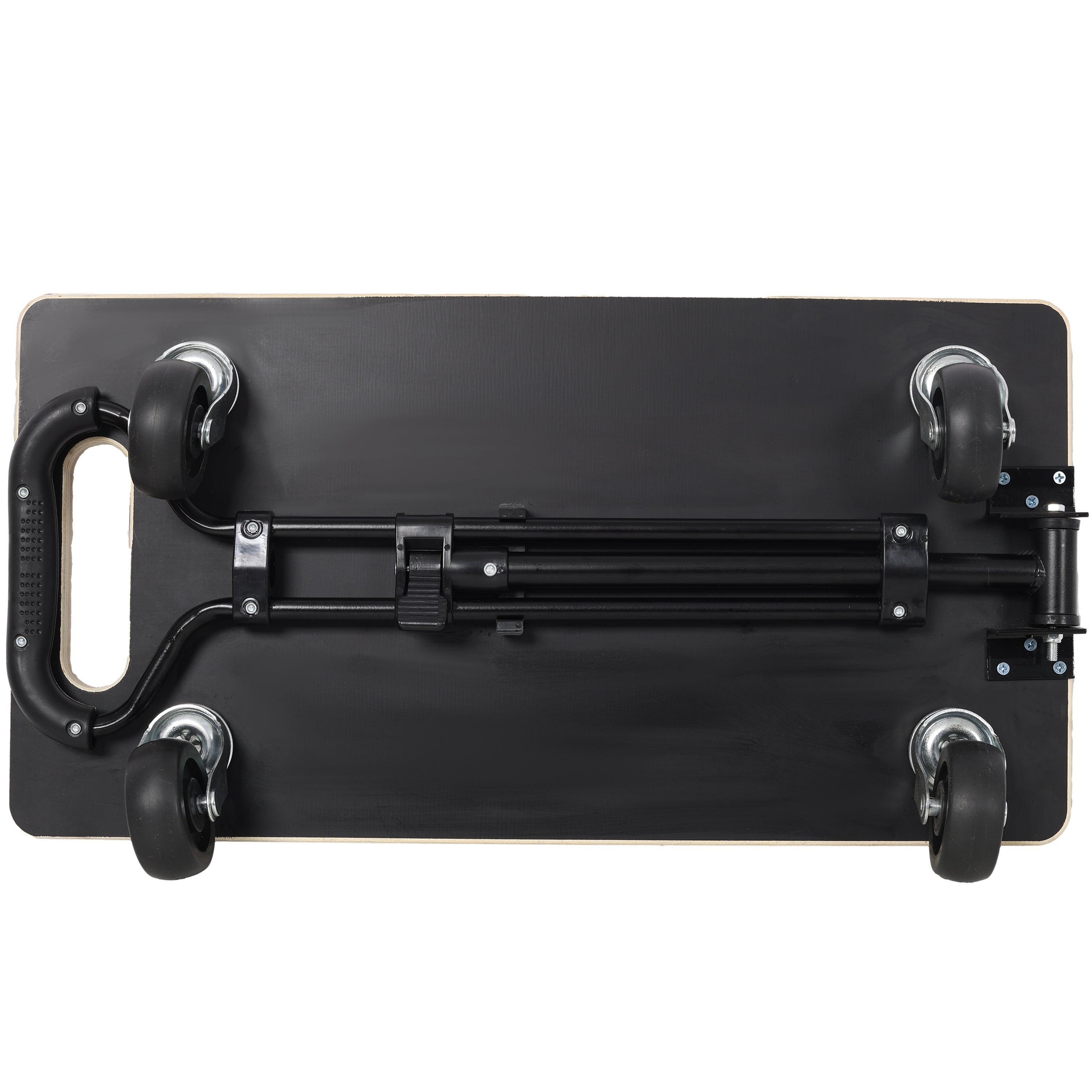 Heavy Duty Wooden Rectangle Moving Dolly with Ergonomic Handle