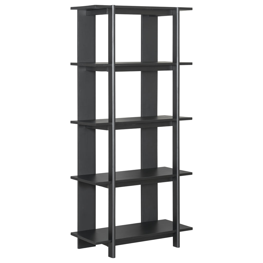 4-Tier Wooden Open Bookcase
