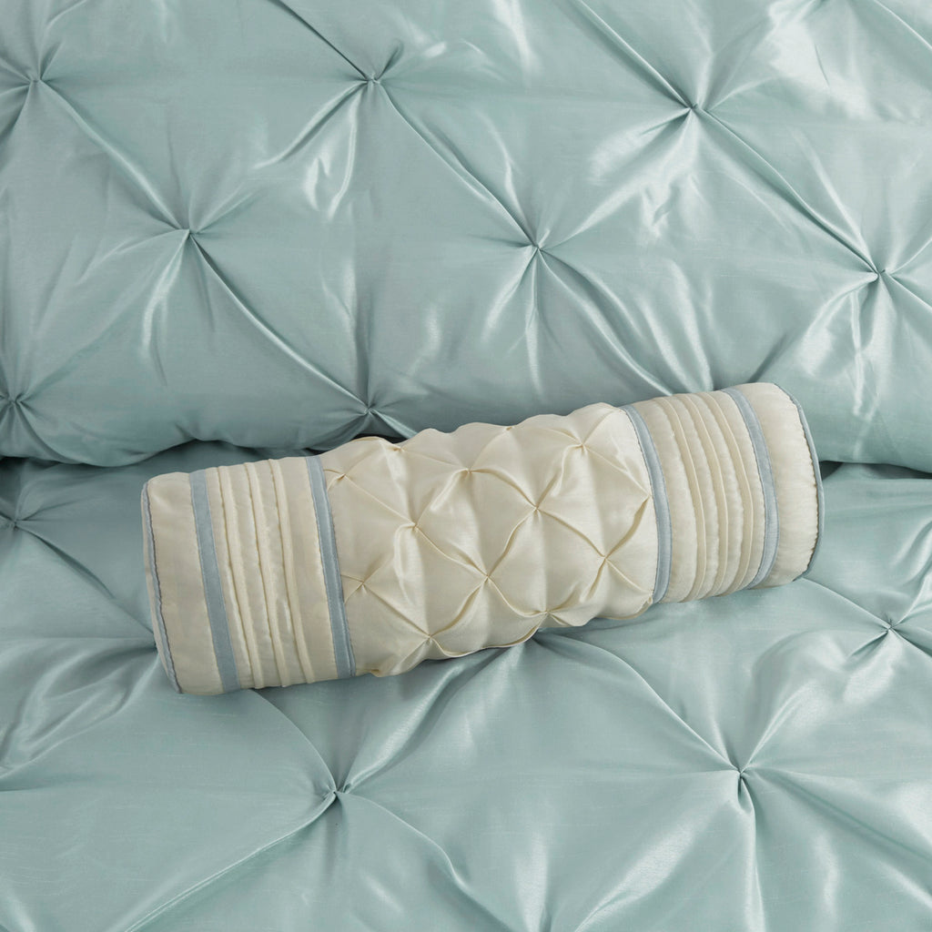 7 Piece Tufted Comforter Set Seafoam Cal King