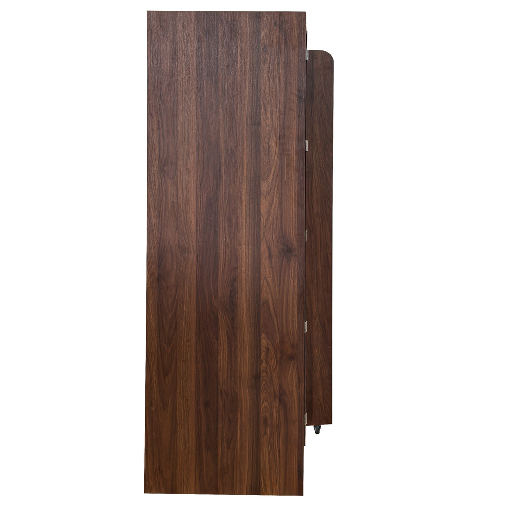 Brown Freestanding Buffet Cabinet with Doors & Shelves