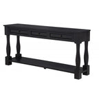 63" Long Console Table with Drawers and Shelf