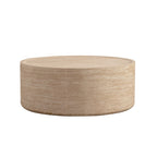 31.5'' Round Coffee Table with Mars Pattern for Living Room