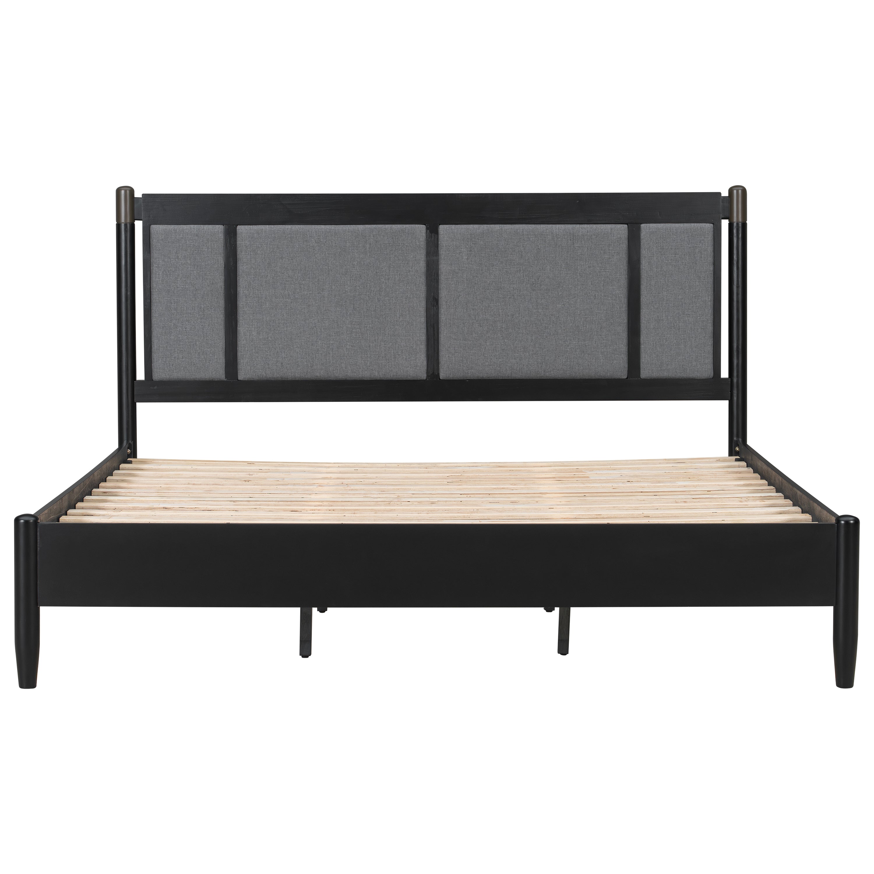 Solid Wood King Bed - Heavy Duty Support