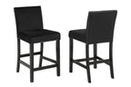 5pc Counter Height Dining Set Square Faux Marble Table