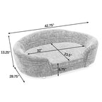 Oversized Oval Semi-Enclosed Dog Sofa