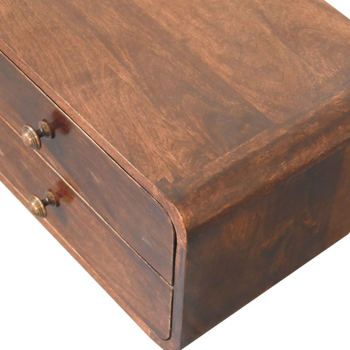 Solid Wood Curved California Nightstand