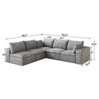 Cloud Sofa in Corduroy Fabric