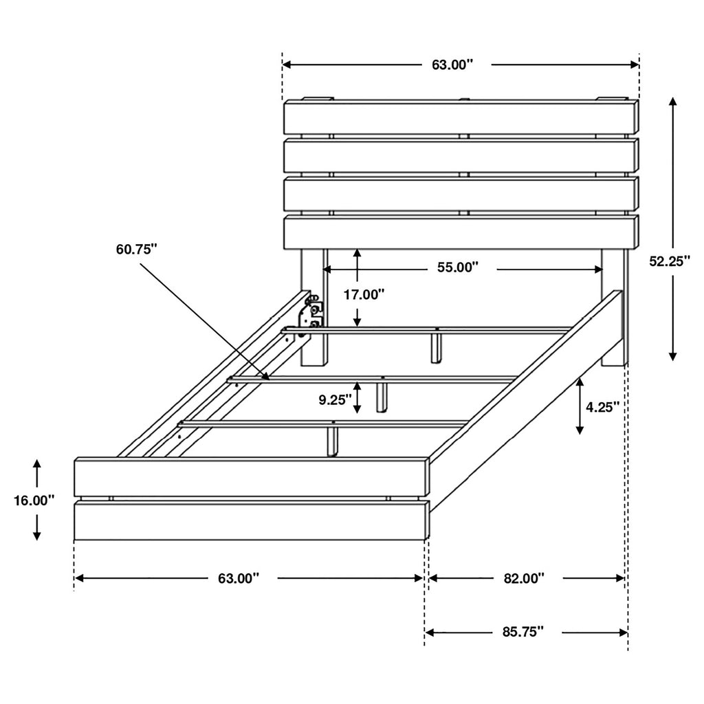 Barrel Platform Bed