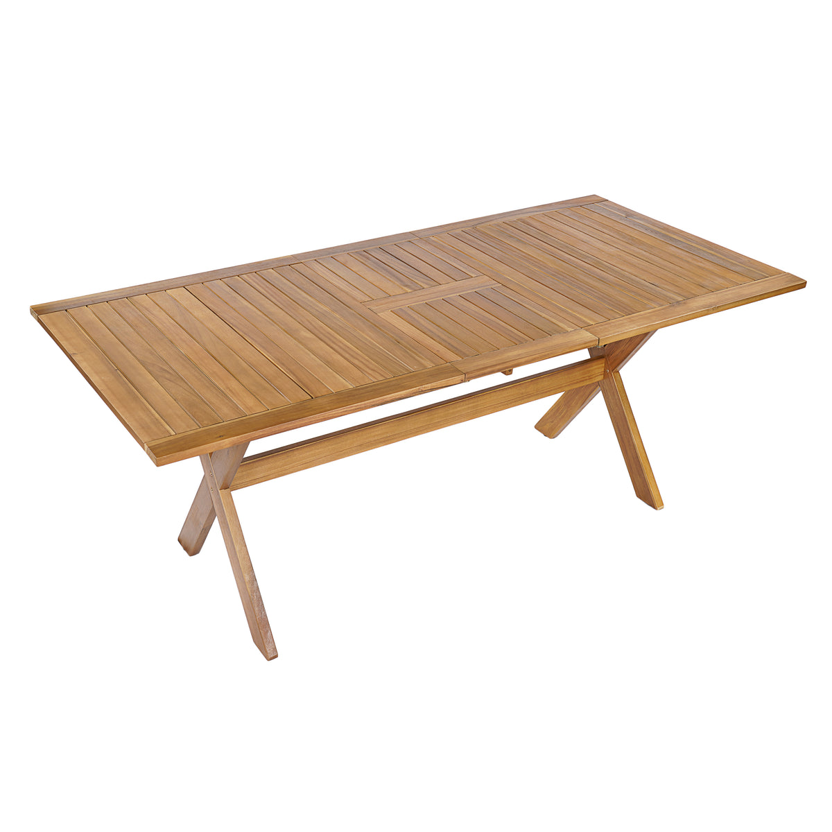 7 Pieces Acacia Wood Outdoor Dining Set with Cushions